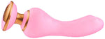 Vibrator Shunga Sanya pentru punctul G, silicon, roz, USB, 18,5 cm