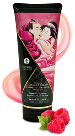 Cremă de masaj luxoasă cu aromă de zmeură Shunga