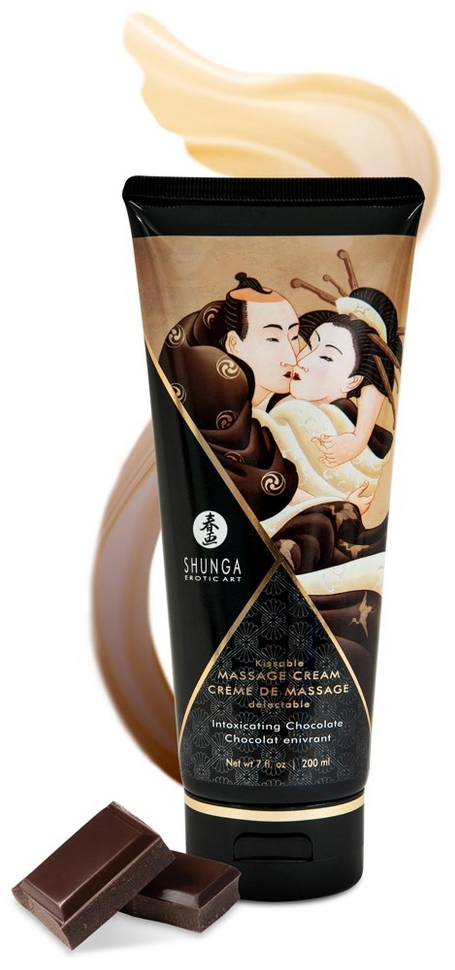 Cremă de masaj Shunga cu aromă de ciocolată 200 ml