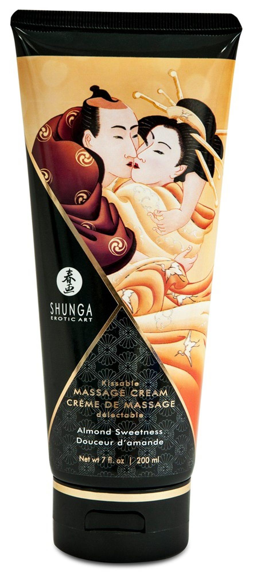 Cremă de masaj Shunga cu dulceață de migdale 200 ml