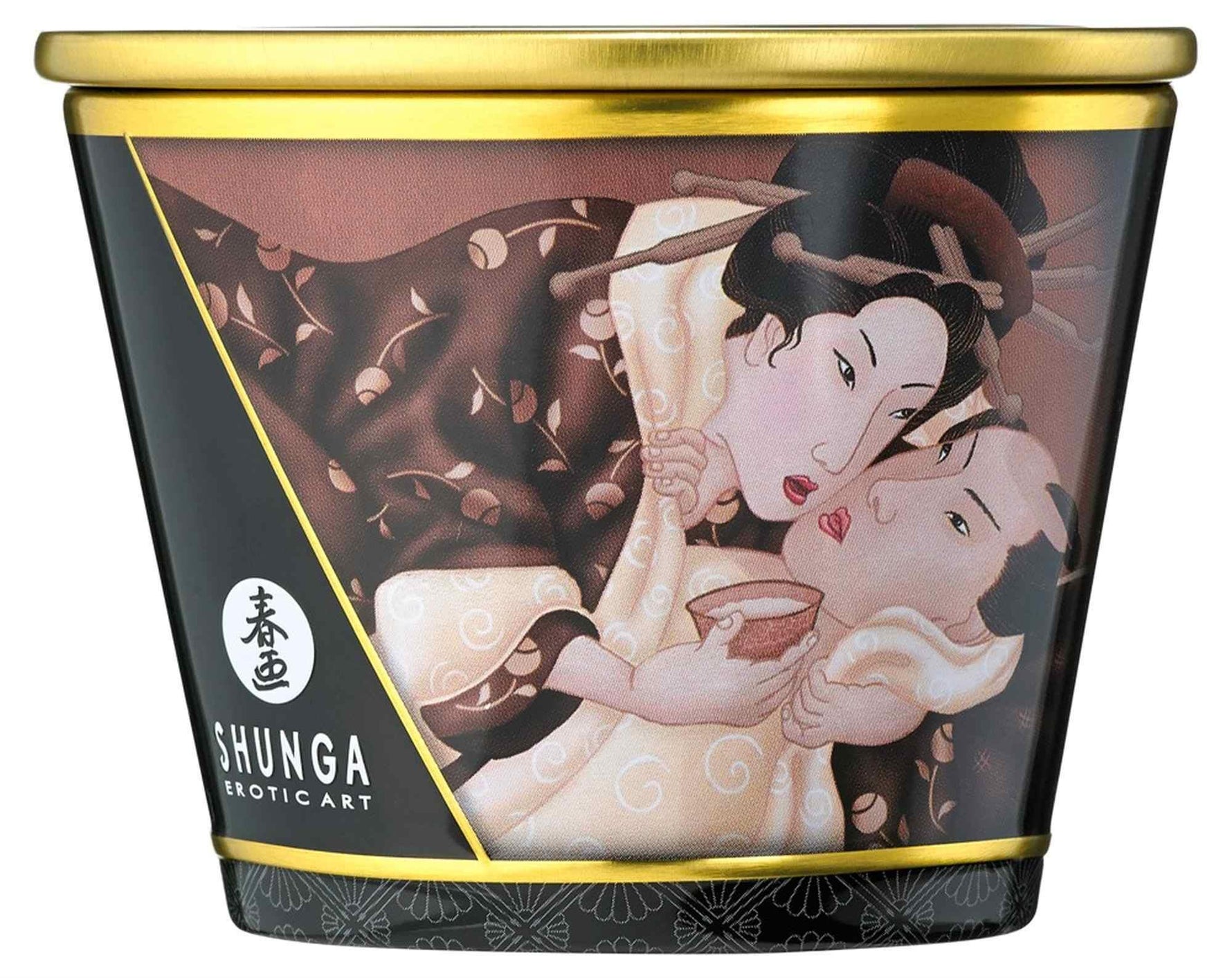 Lumânare de masaj cu excitație de ciocolată Shunga