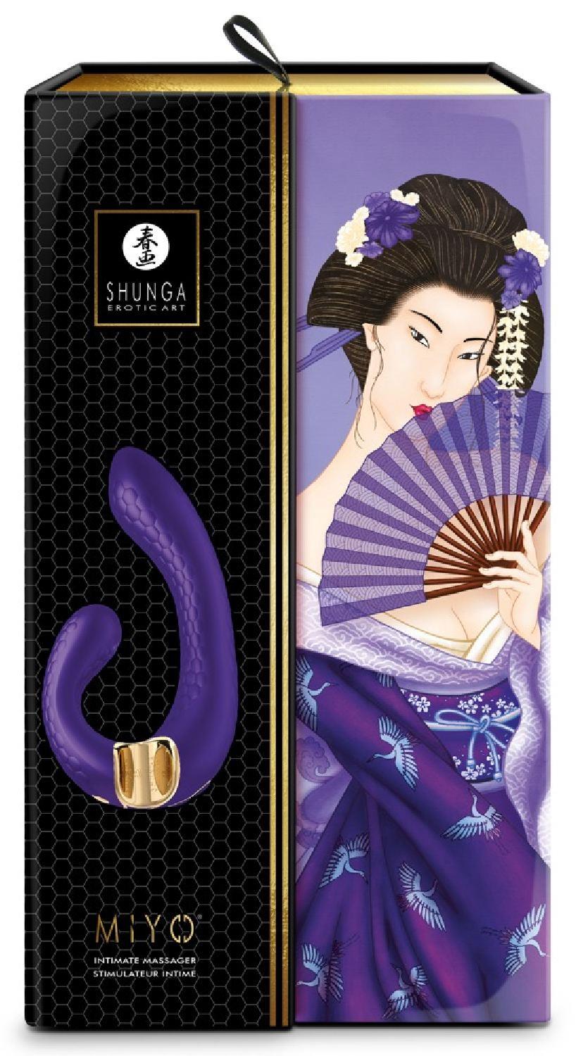 Shunga Miyo Vibrator USB G-Spot din silicon violet