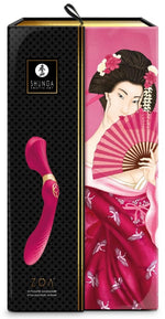 Shunga ZOA Raspberry Silicon Vibrator USB 27 cm