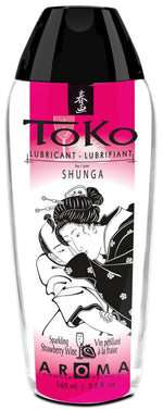 Lubrifiant Toko Aroma Căpșuni Vin Spumant cu Aromă Shunga 165ml