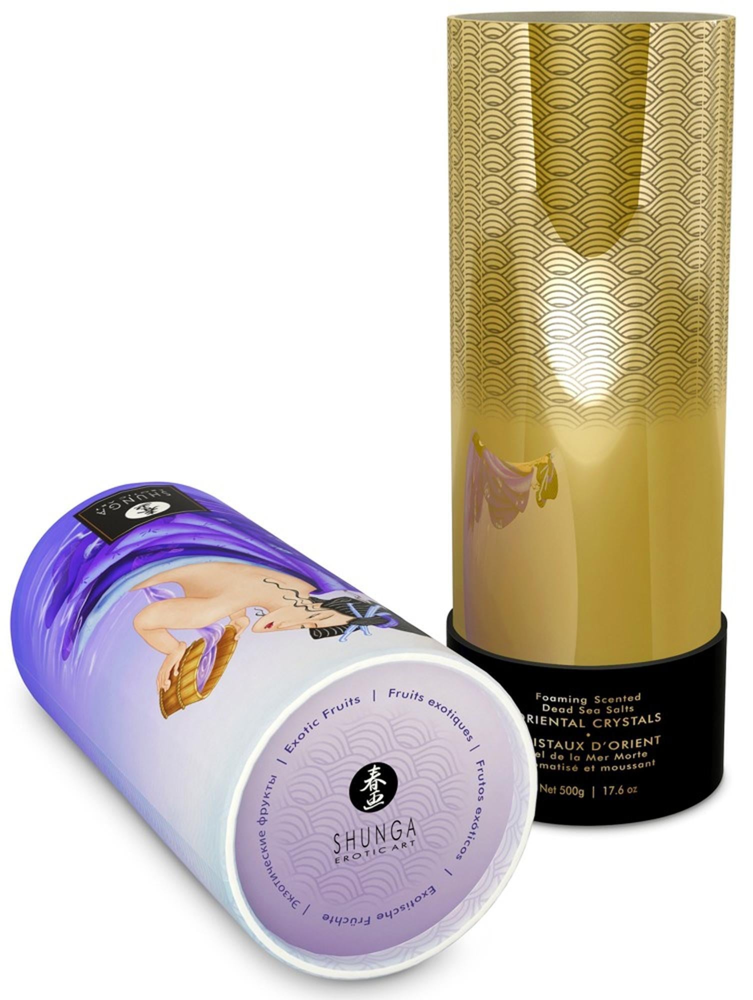 Sare de baie Shunga Oriental Crystals, Fructe exotice, Violet