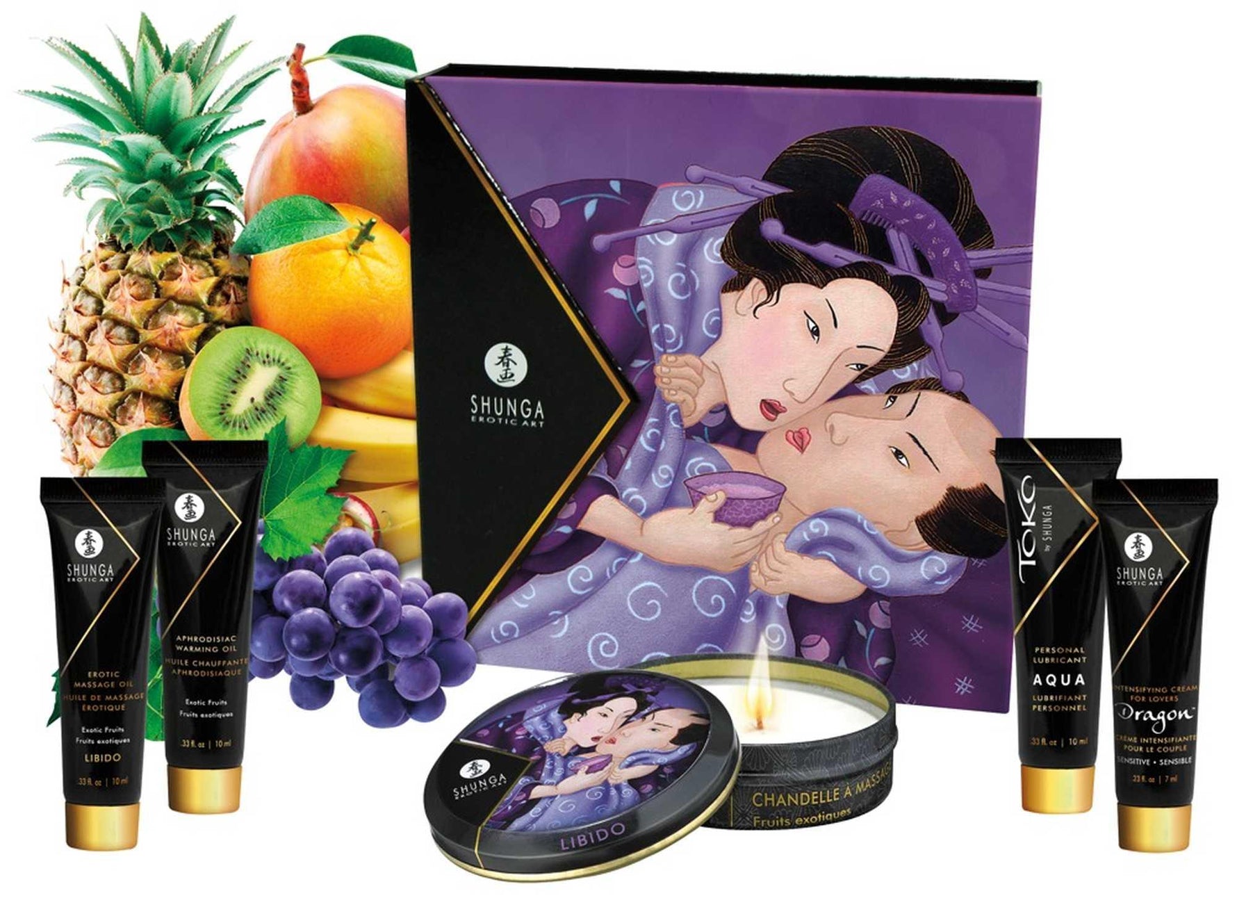 Set Shunga cu Fructe Exotice Secrete ale Gheișei