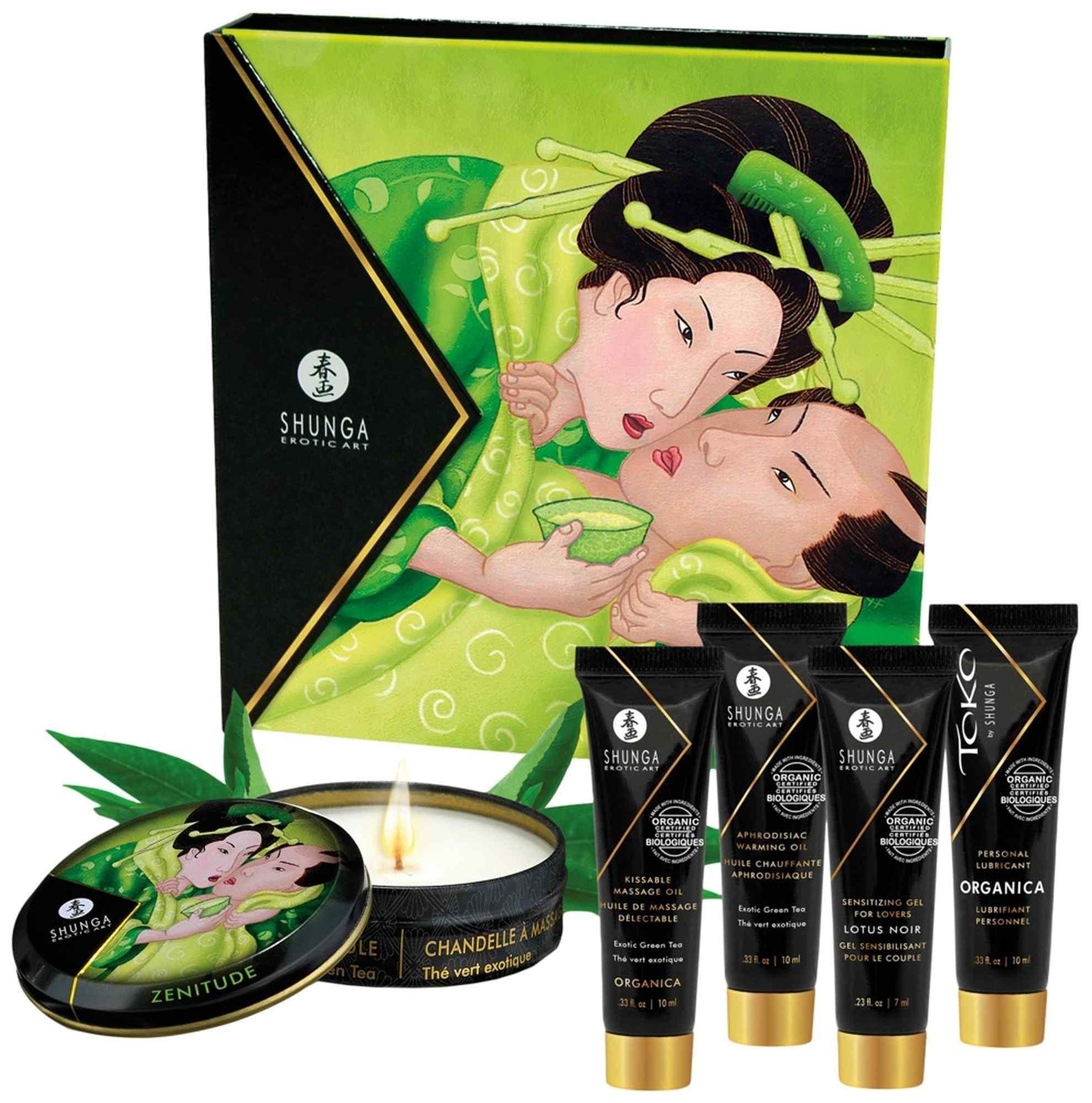 Set de ceai verde organic Shunga Geisha's Secret