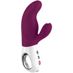 Vibrator Iepuraș Struguri Alb 17 cm Miss Bi Fun Factory