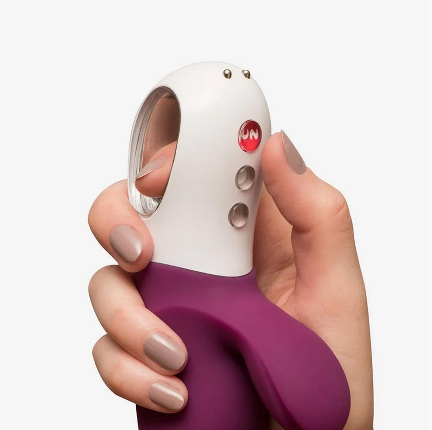 Vibrator Iepuraș Struguri Alb 17 cm Miss Bi Fun Factory