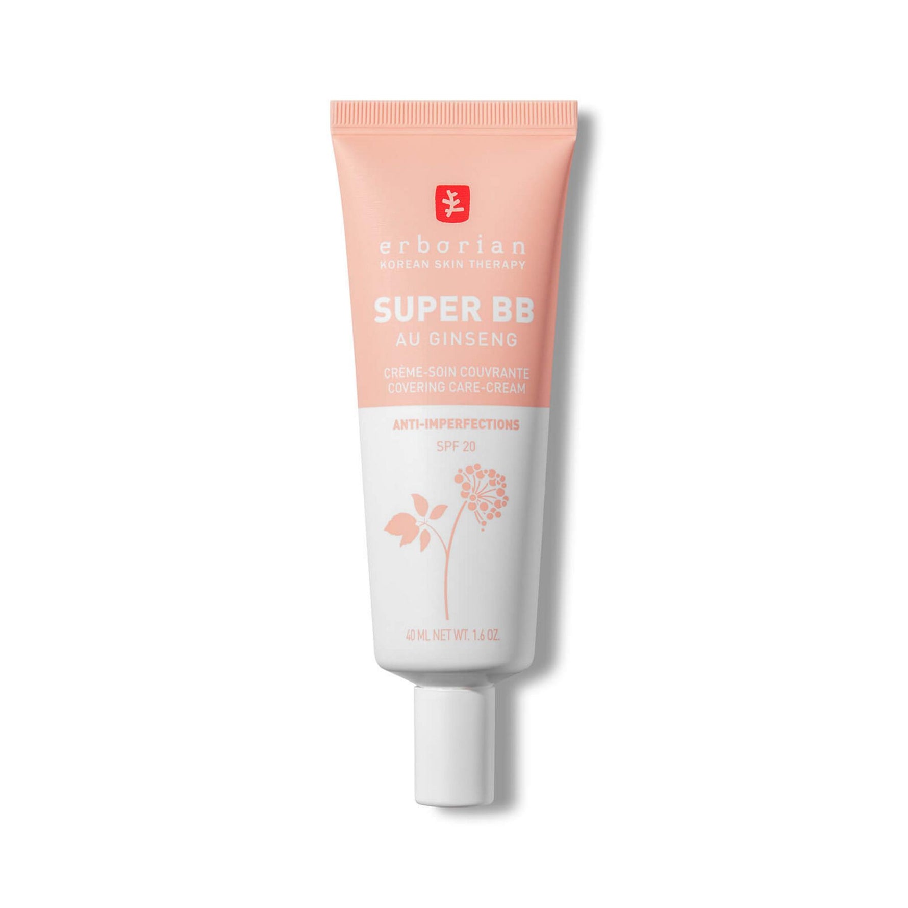 Erborian, Super BB, Ginseng, Acoperire mare, Cremă BB, Clair, SPF20, 40 ml