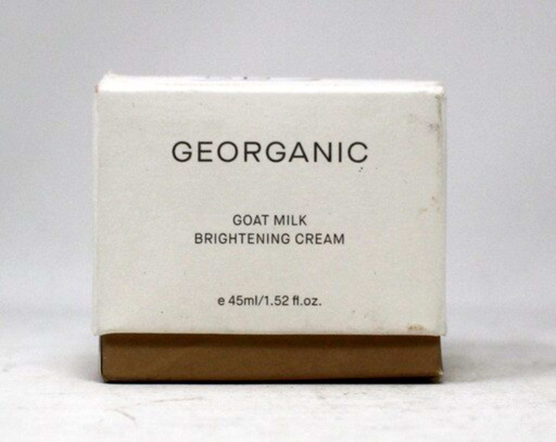 Georganic, Goat Milk Brightening, Luminare, Smântână, Pentru față, 45 ml
