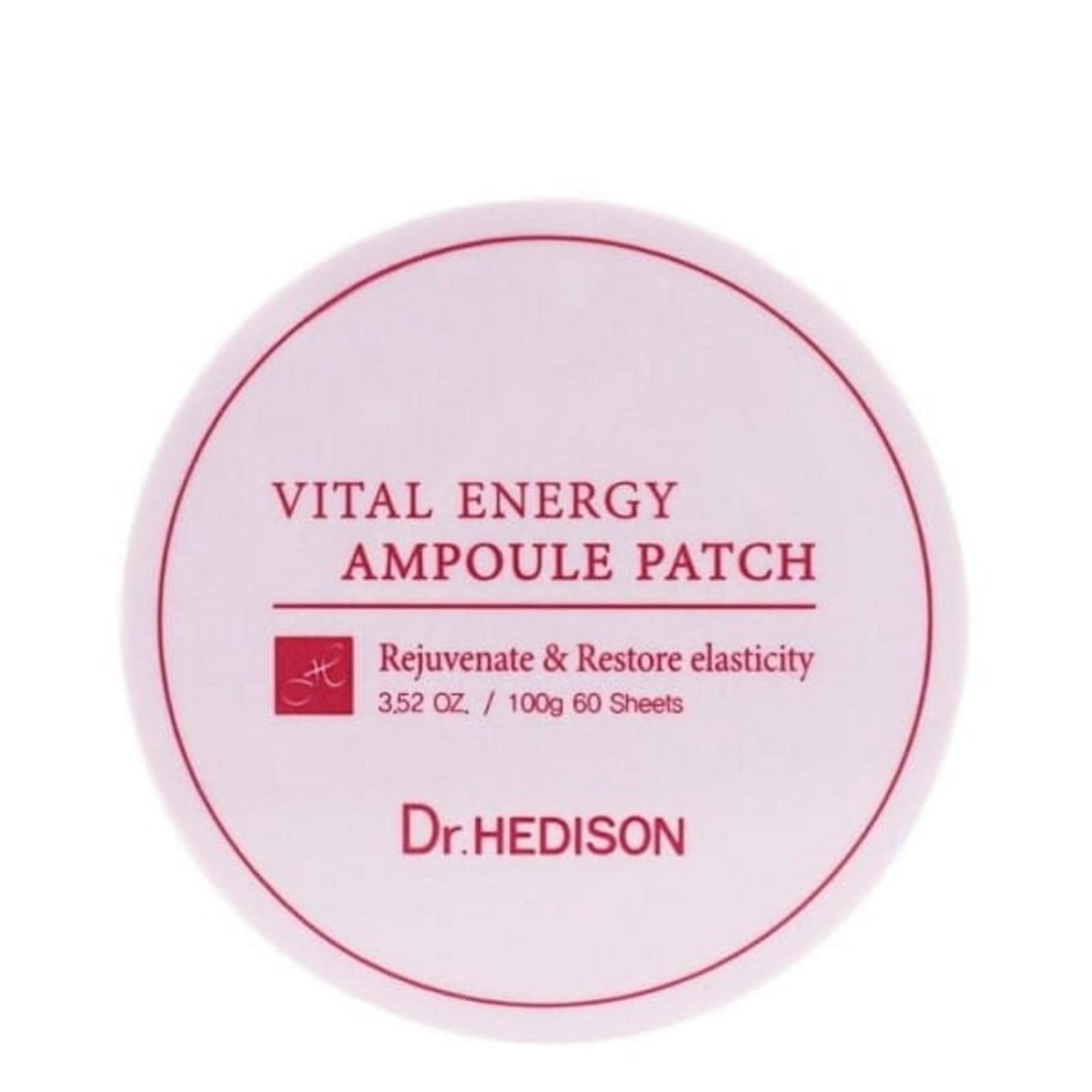 Dr. Hedison, Vital Energy, Rejuvenare, Bandaj pentru ochi, 60 buc, 1.4 g