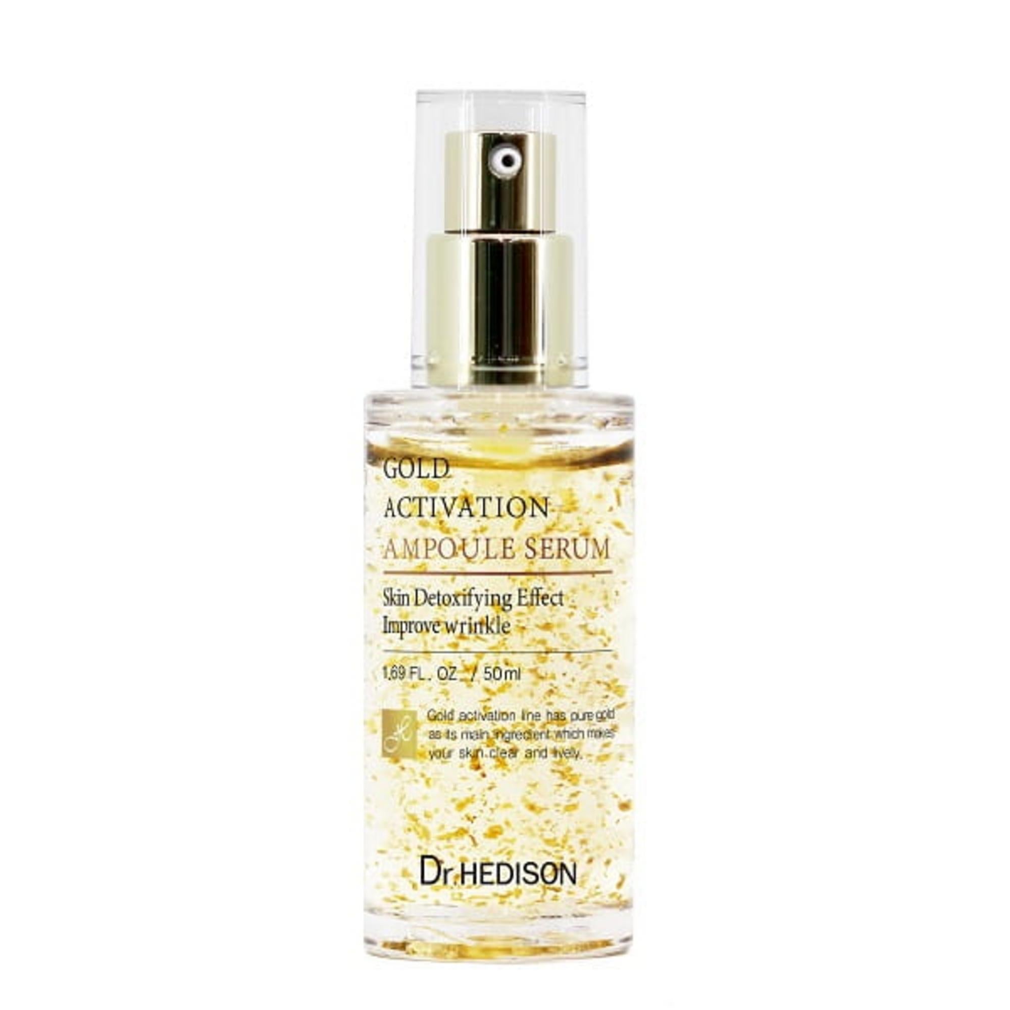 Dr. Hedison, Gold Activation, Aur 24K, Detoxifiant, Ser, Pentru față, 50 ml