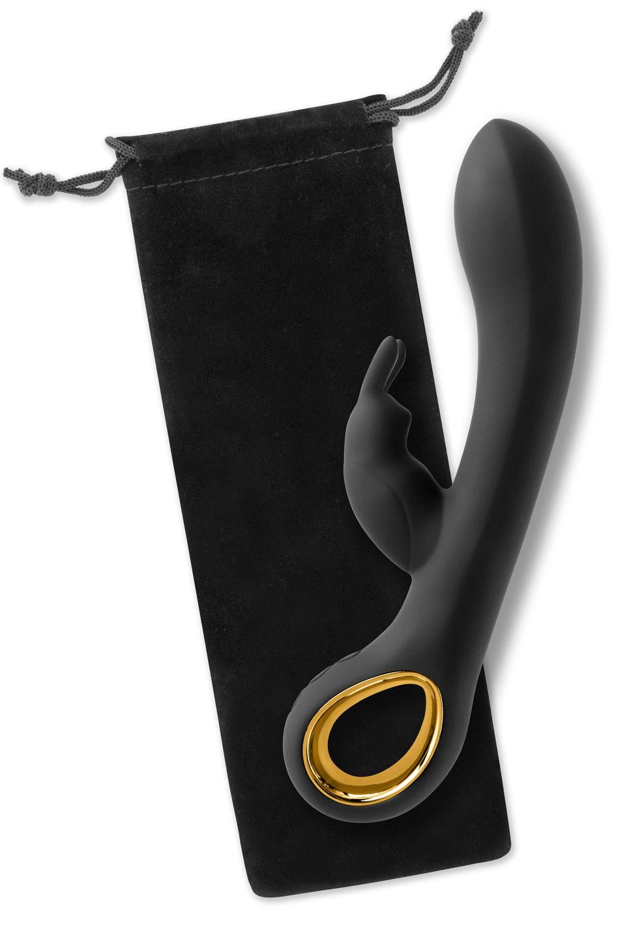 Vibrator My Duchess Black Empire Bunny, USB, Negru, 19 cm