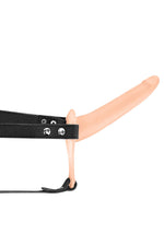 Strap-on vibrant Fetish Tentation moale din silicon USB 15 cm