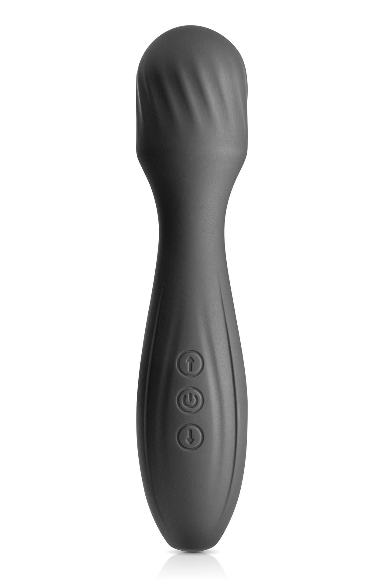 Masaj cu baghetă My Sultana Black Empire, negru, auriu, USB, 17,5 cm