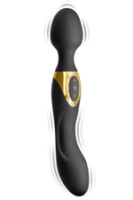 Vibrator baghetă My Goddess Black Empire negru USB 22,5 cm