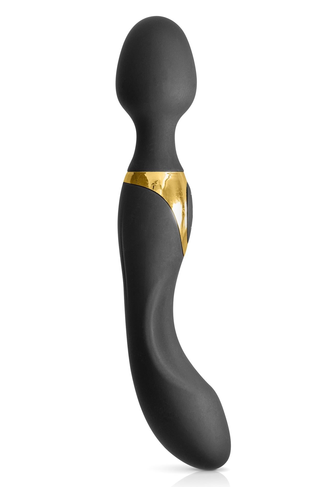 Vibrator baghetă My Goddess Black Empire negru USB 22,5 cm