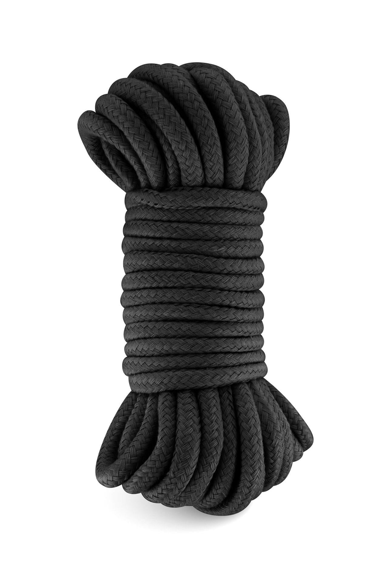 Frânghie de bondage Sweet Caress bumbac negru 10m
