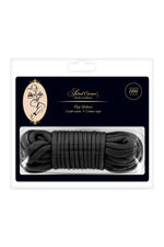Frânghie de bondage Sweet Caress bumbac negru 10m