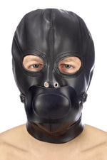 Mască BDSM Fetish Tentation cu ochi deschiși, spandex, 32 cm