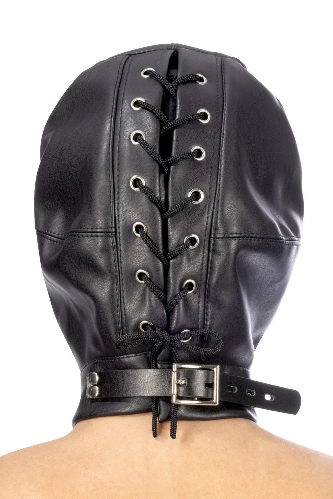 Mască BDSM Fetish Tentation cu ochi deschiși, spandex, 32 cm