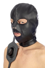Mască BDSM Fetish Tentation cu ochi deschiși, spandex, 32 cm