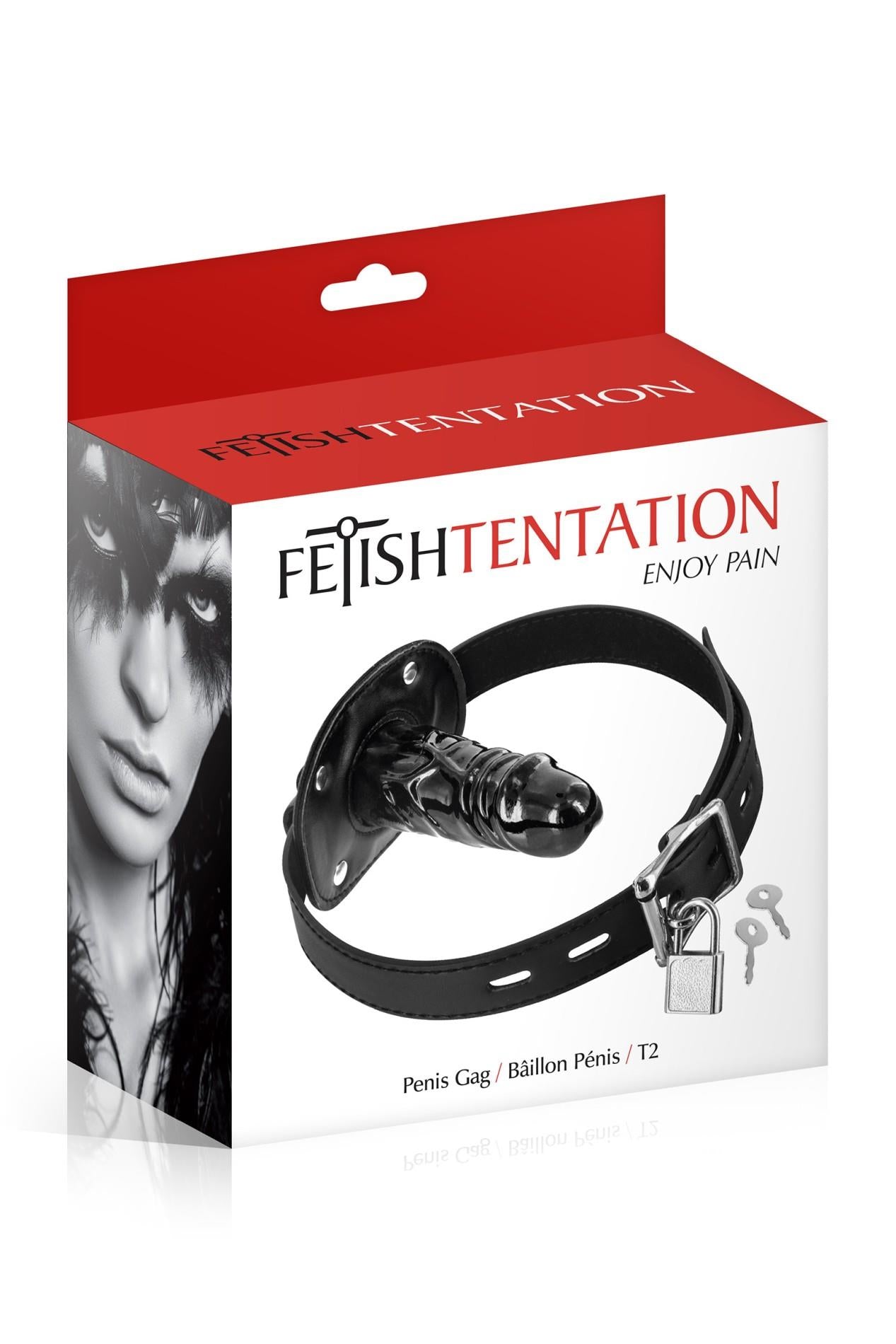 Fetish Tentation Dildo Negru Gag
