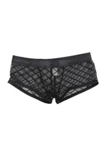 Pantaloni scurți boxer Paris Hollywood MP056 din plasă, negri, mărime S