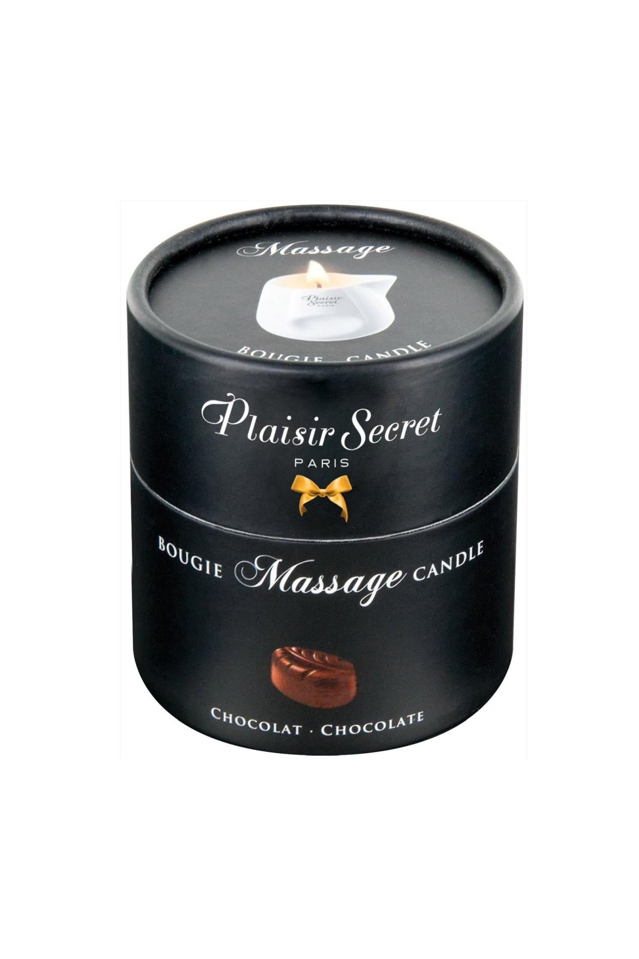 Lumanare de masaj cu ciocolata Plaisir Secret 80ml
