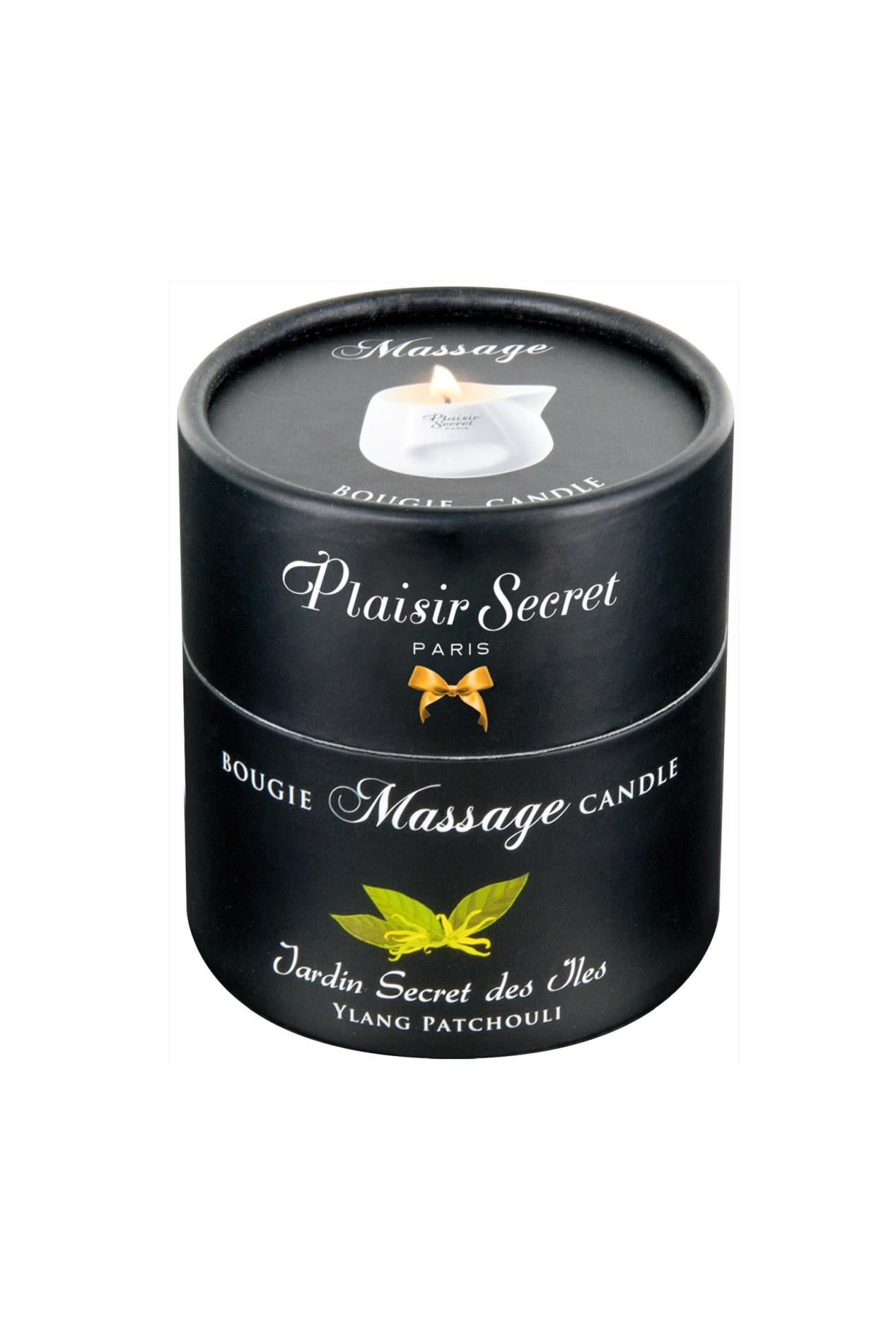 Lumanare secreta de masaj Patchouli Ylang Plaisir