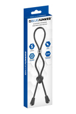 Inel dublu reglabil din silicon Junker albastru, 38 cm