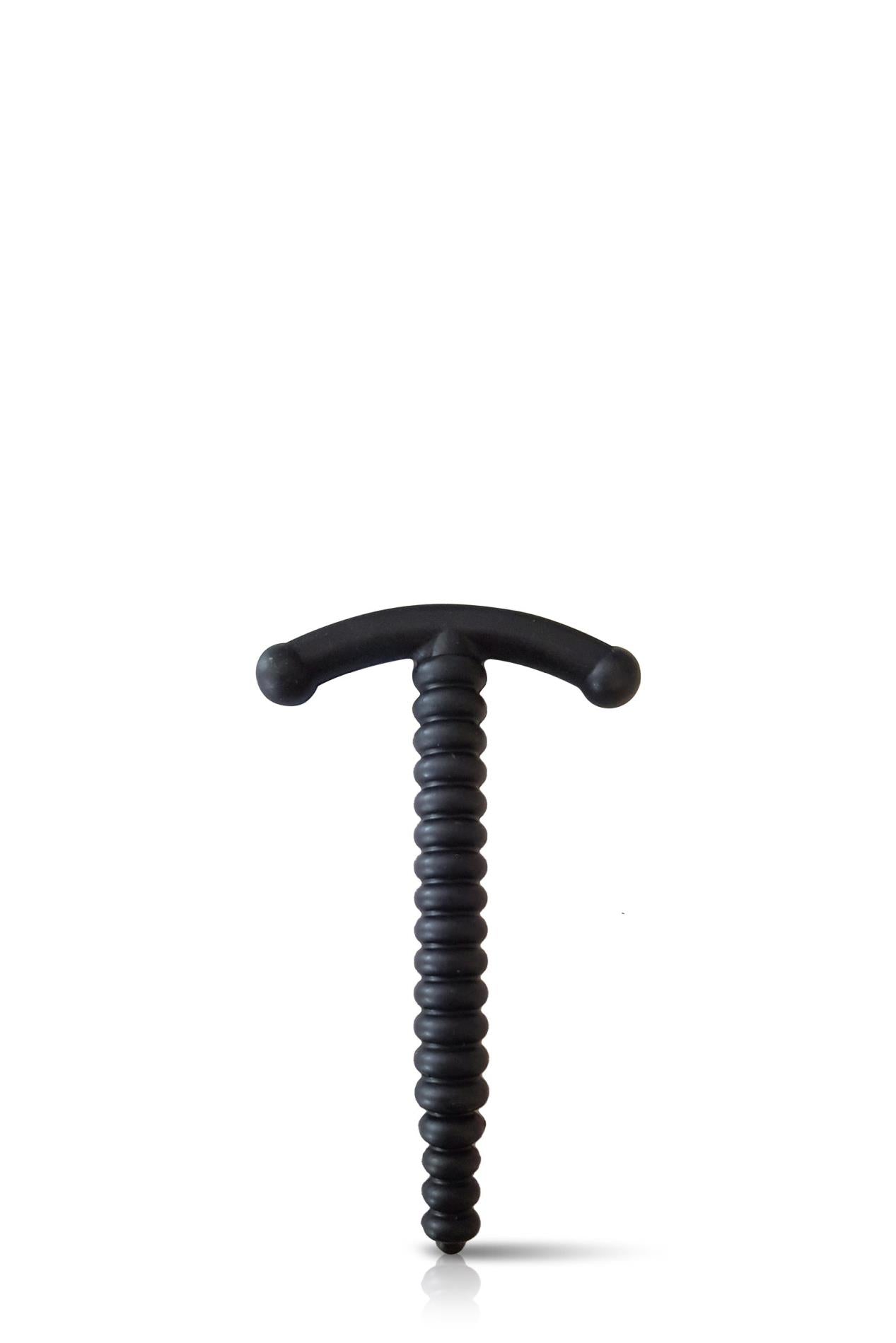 Plug de penis Junker din silicon albastru, 63 mm