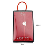 Bratara Argint 925 pentru Dama, Jolie, Model Inimioara plina, Martisor Bratara de 1 Martie, Pandativ Argintiu cu Snur
