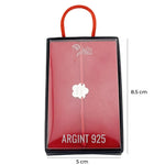 Bratara Argint 925 pentru Dama, Jolie, Model Floare HAND MADE, Martisor Bratara de 1 Martie, Pandativ Argintiu cu Snur