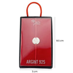 Bratara Argint 925 pentru Dama, Jolie, Model Rotund cu Ghiocel, Martisor Bratara de 1 Martie, Pandativ Argintiu cu Snur