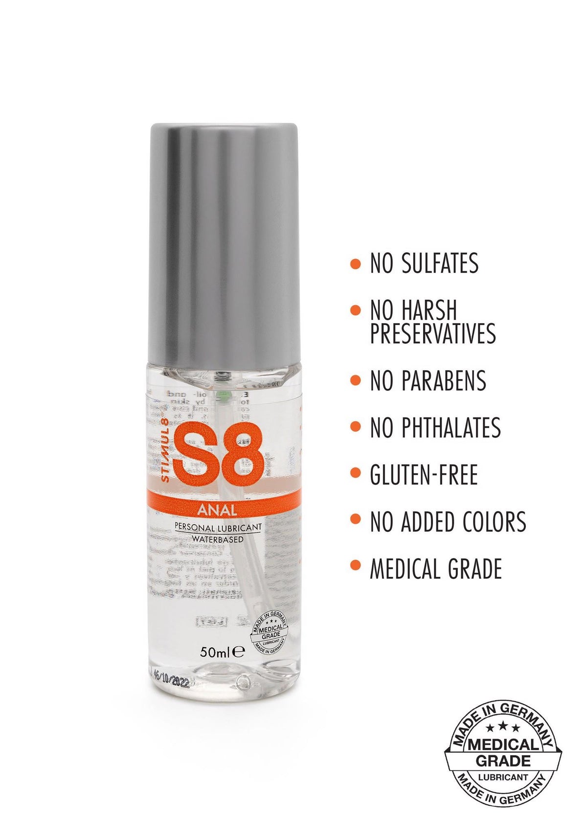 Lubrifiant anal S8 WB Natural 50ml