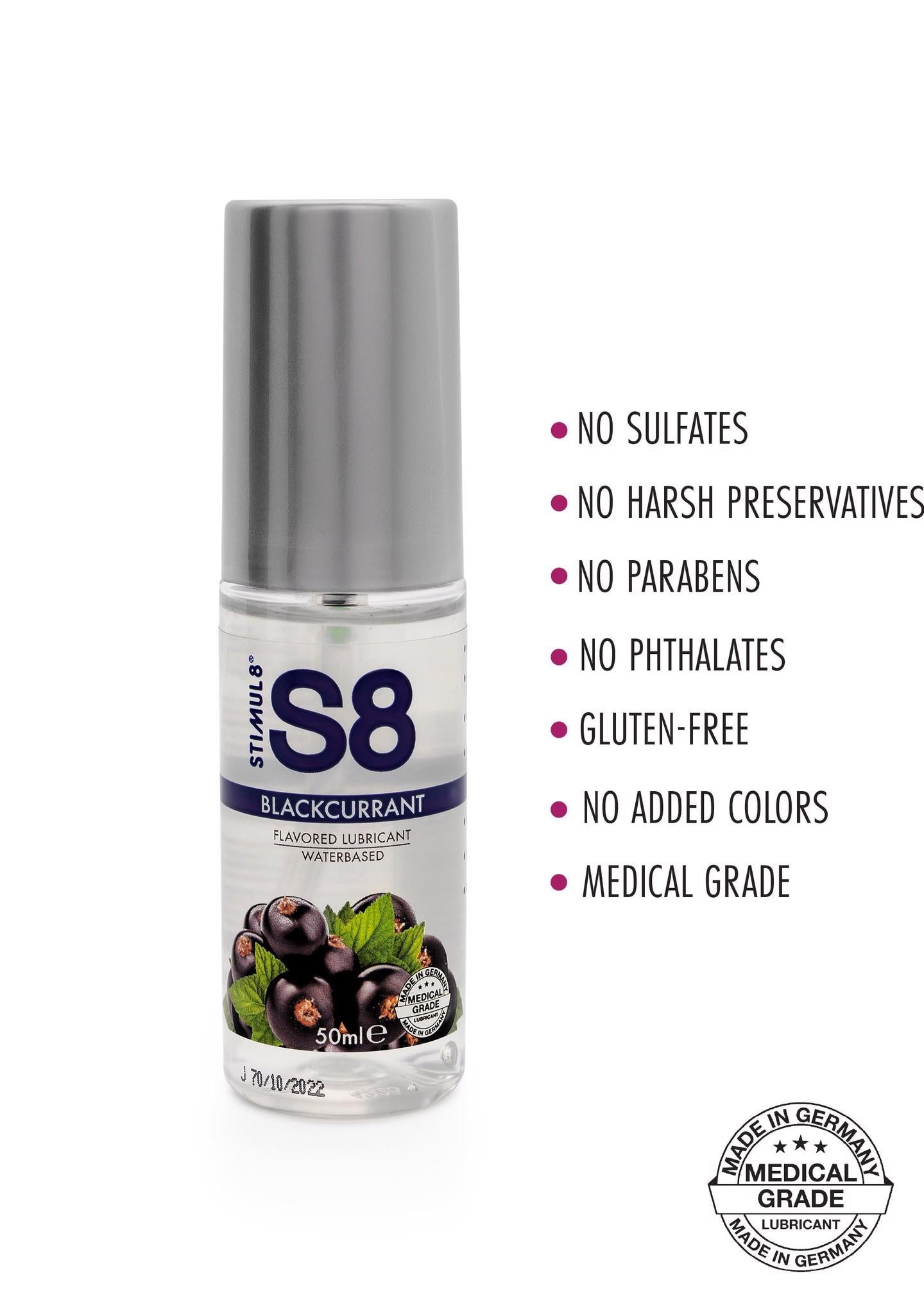 Lubrifiant aromat S8 coacăze negre 50 ml