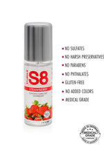 Lubrifiant cu aromă de căpșuni S8 125 ml
