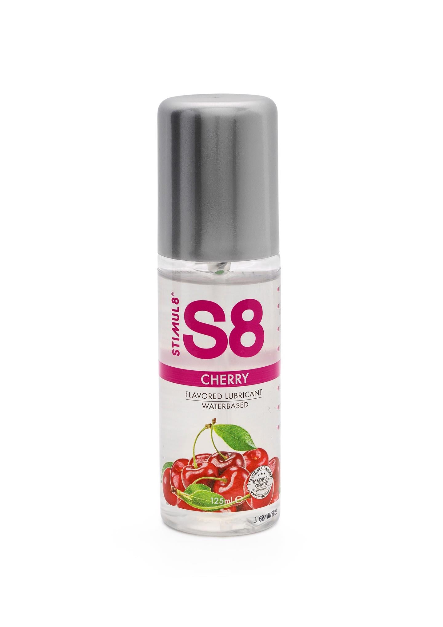 Lubrifiant cu aromă de cireșe Stimul8 S8 125 ml