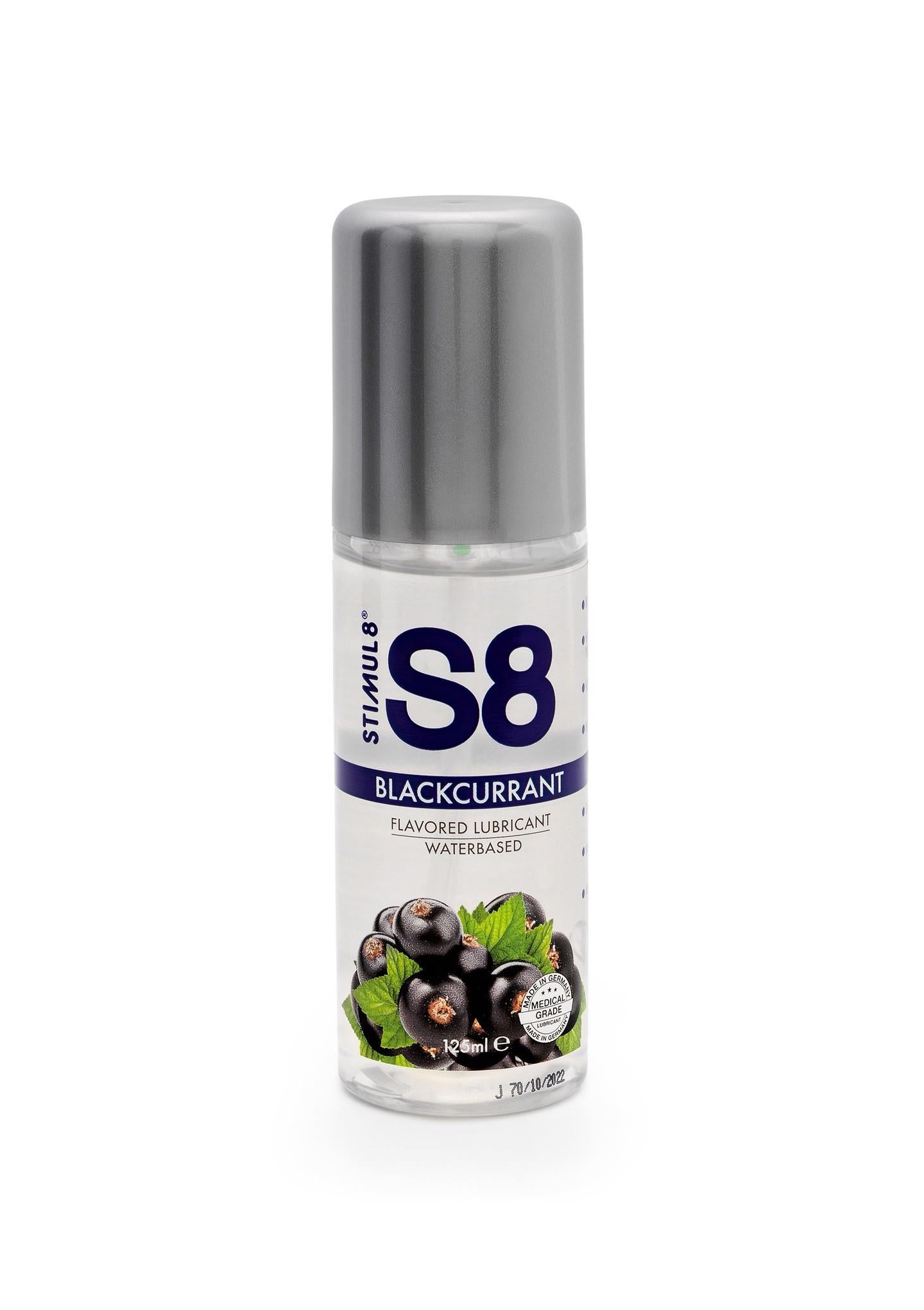 Lubrifiant aromat S8 cu aromă de coacăze negre 125 ml