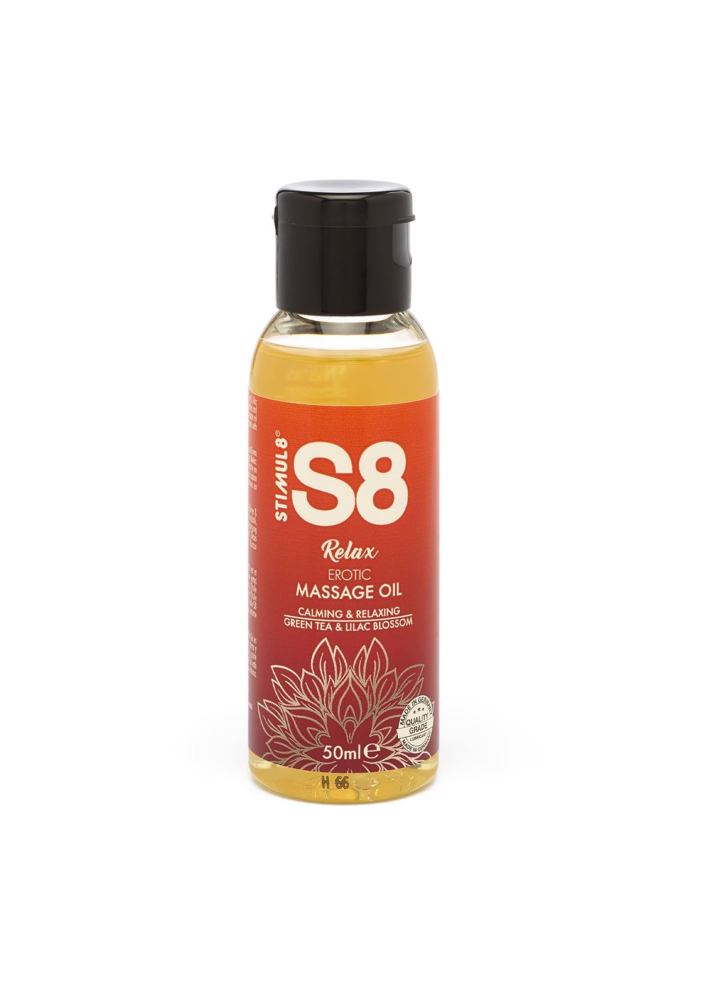 Ulei de masaj S8 Stimul8 cu ceai verde și flori de soc 50 ml