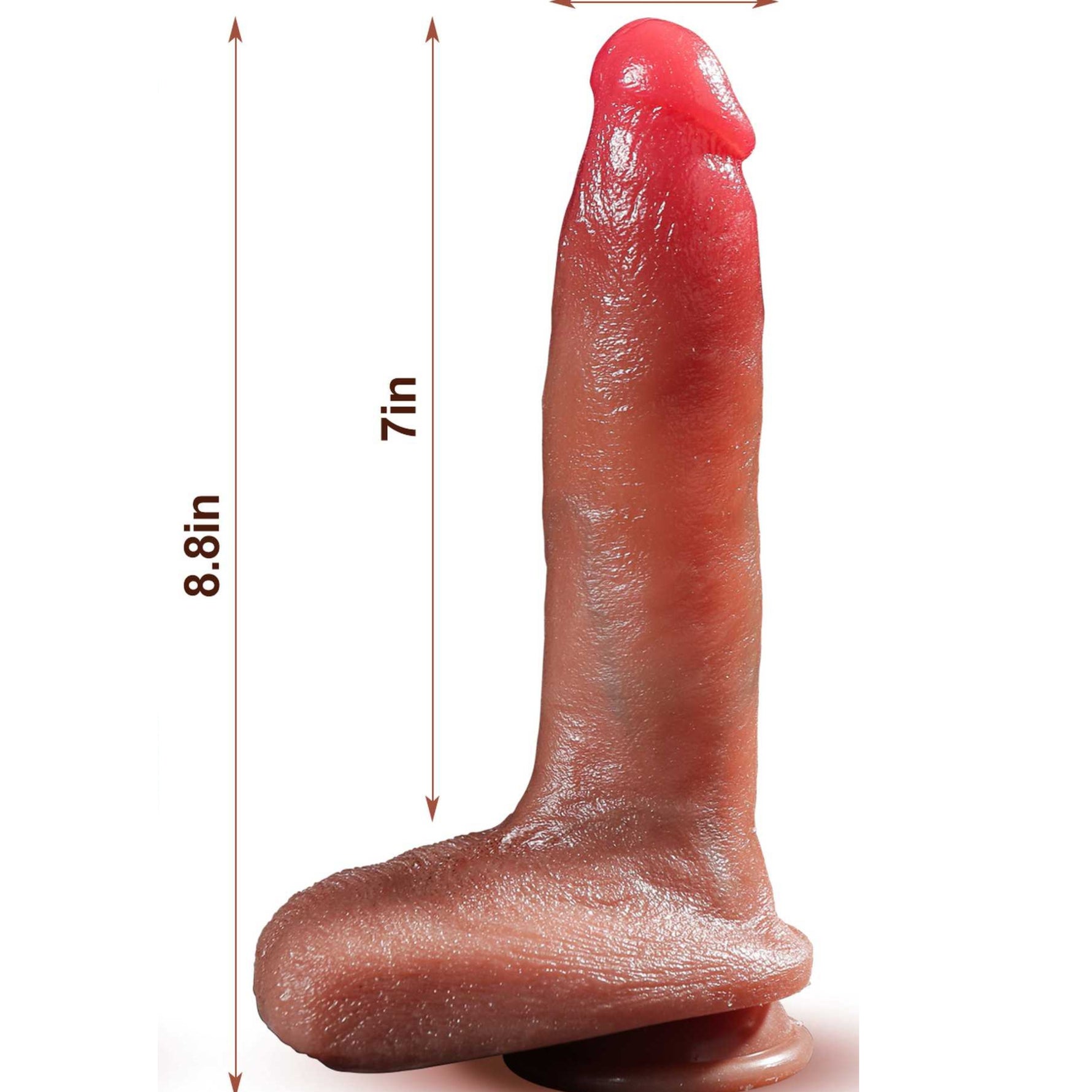 Vibrator încălzit realist din silicon Fox USB seria B cu glisare