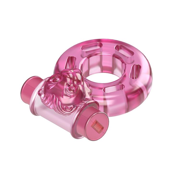 Inel vibrant pentru penis Baile cu prezervativ, roz