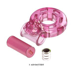 Inel vibrant pentru penis Baile cu prezervativ, roz