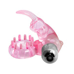 Inel vibrant pentru penis Baile Love Rabbit, roz