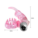 Inel vibrant pentru penis Baile Love Rabbit, roz