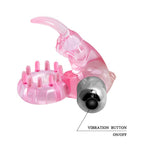 Inel vibrant pentru penis Baile Love Rabbit, roz