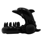 Inel vibrant pentru penis Baile Sweet Dolphin, negru