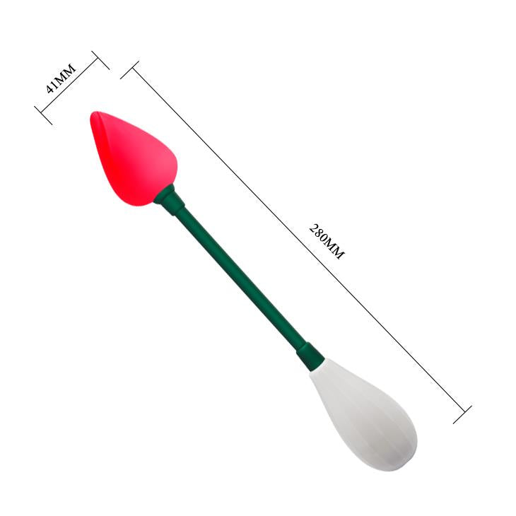 Stimulator clitoridian flexibil din silicon Baile, roșu deschis, 7 vibrații